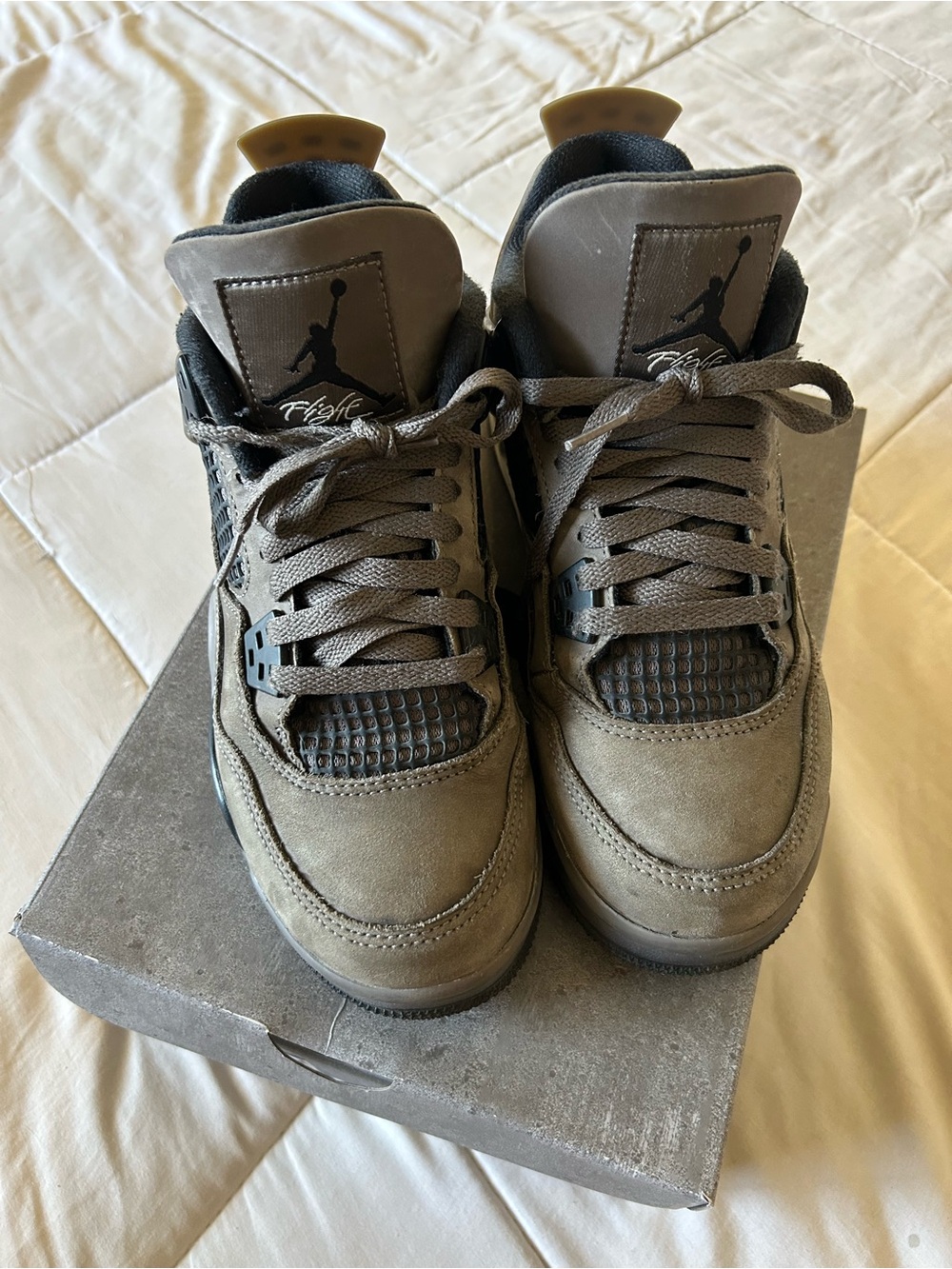 EUC Youth Air Jordan 4 Retro OG (GS) Cave Stone